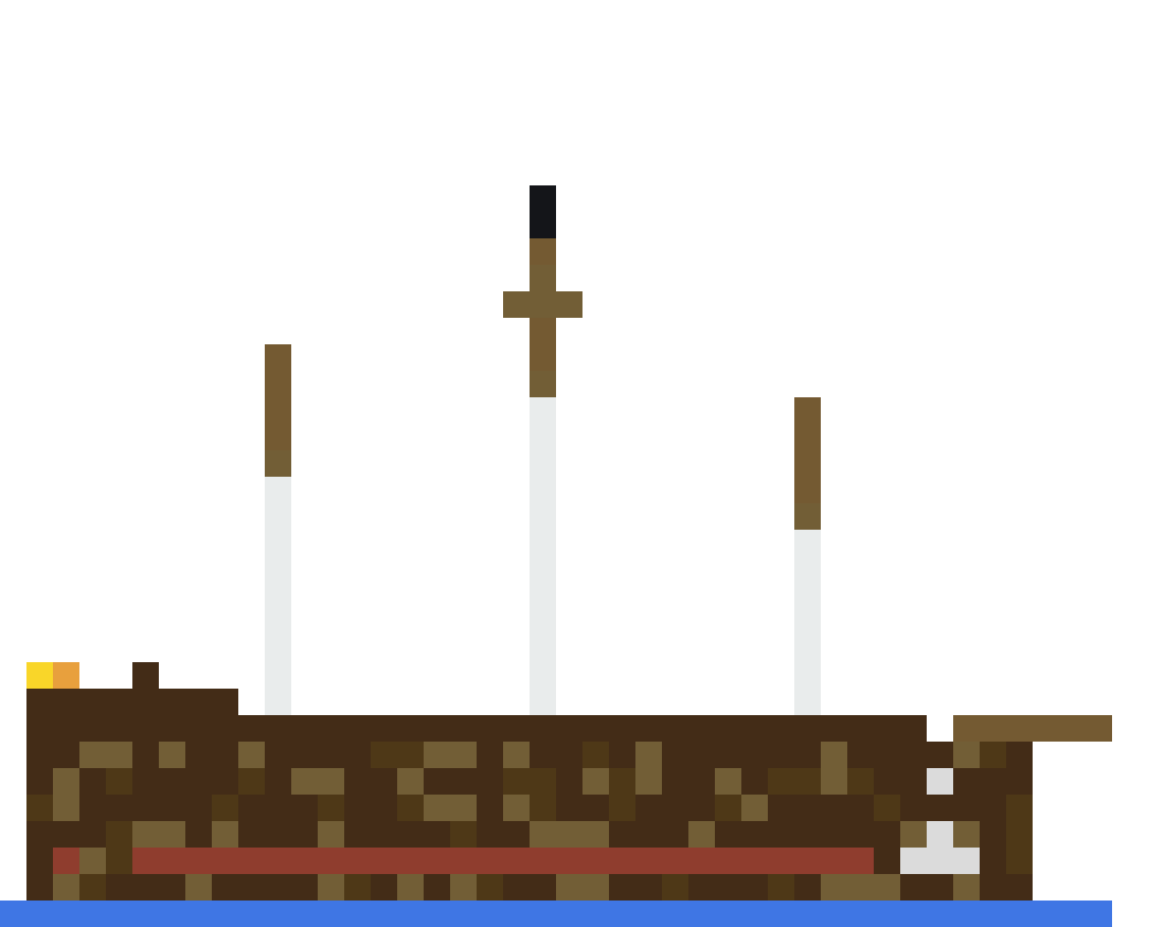 Pirate Ship (Group A) front view