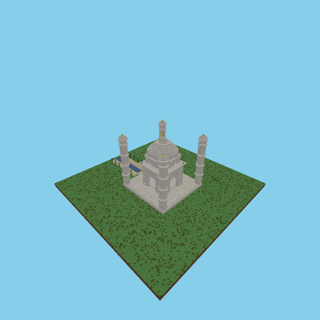 Taj Mahal, isometric render