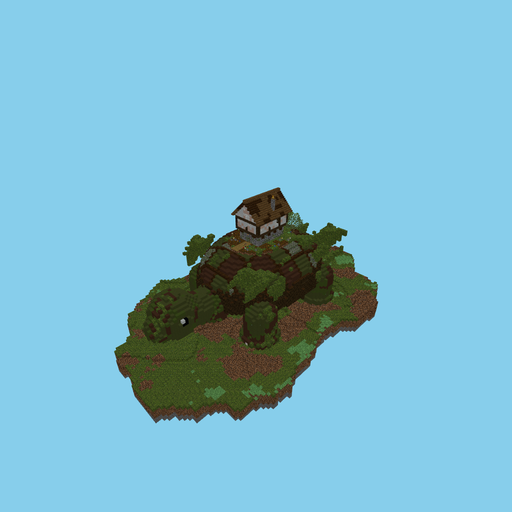 World-Turtle Cottage, isometric render