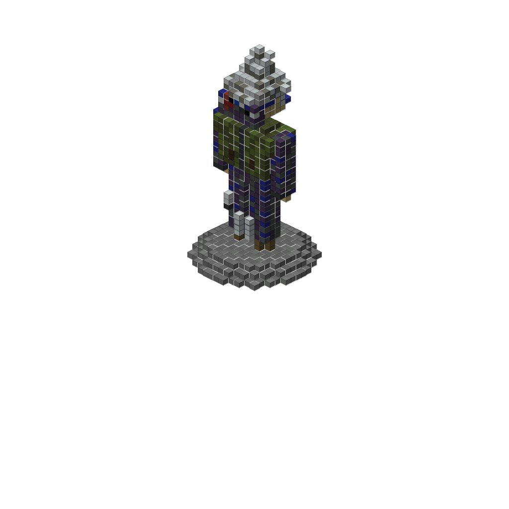 Kakashi Hatake - Sharingan (Phase 1), isometric render