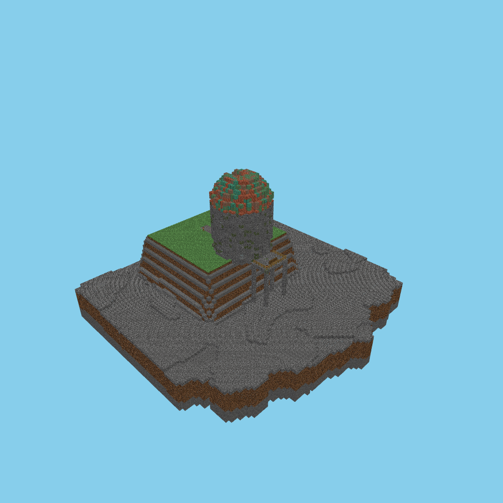 Cliff-top Observatory I, isometric render