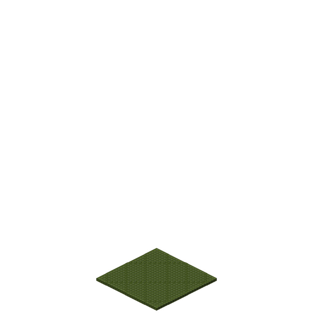 Jungle Aztec Ruins, isometric render