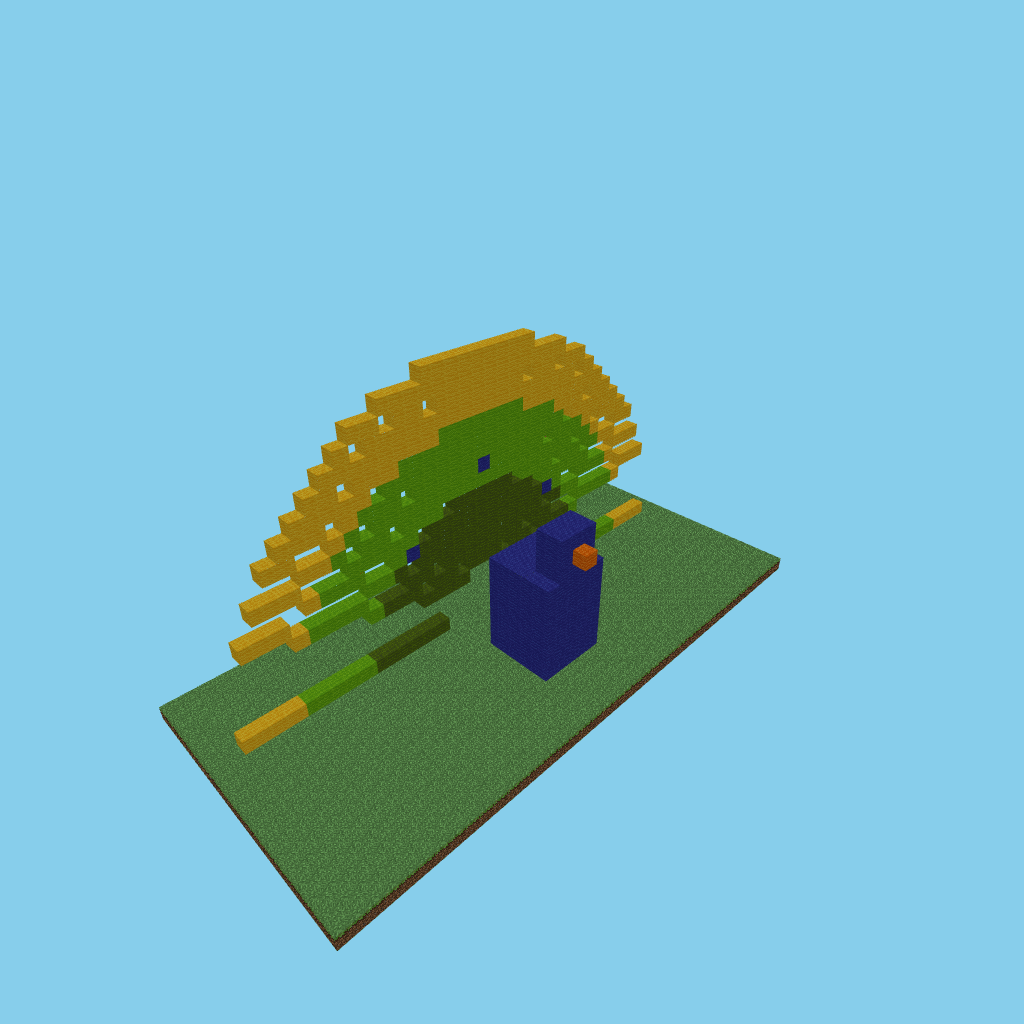 Peacock display (bare)