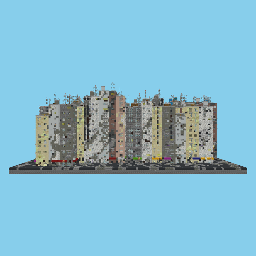 Kowloon Walled City (paramétrica) front view