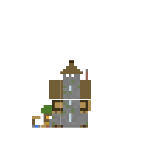 Cozy Cottage with Tower and Stable side view