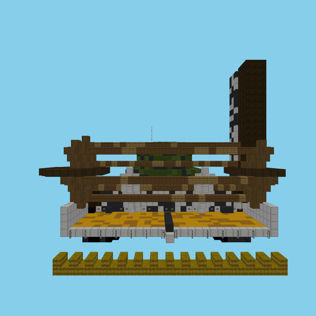 Wheat Harvester Tank front view