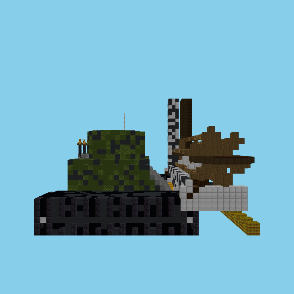 Wheat Harvester Tank side view