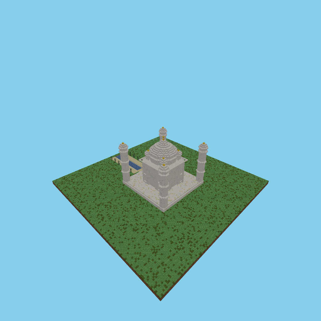Taj Mahal, isometric render