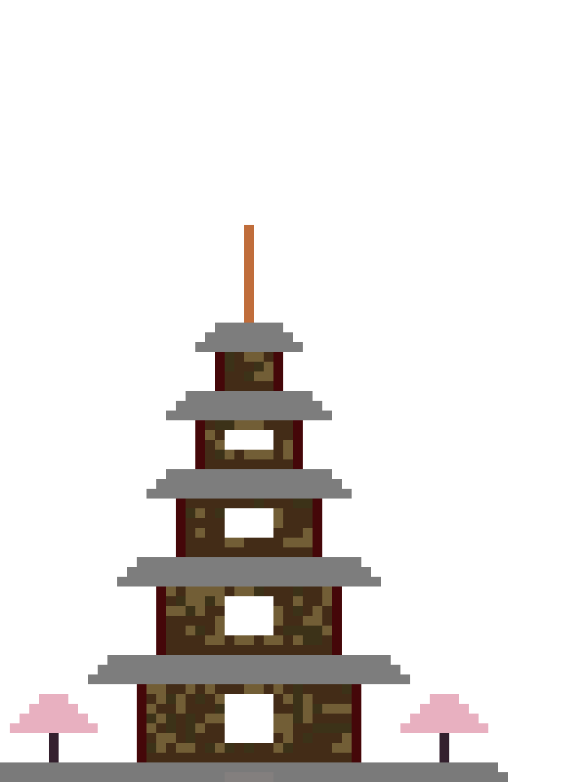 Japanese Pagoda Temple front view