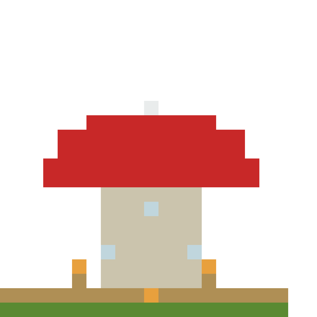 Mushroom Fairy House (Group A) front view