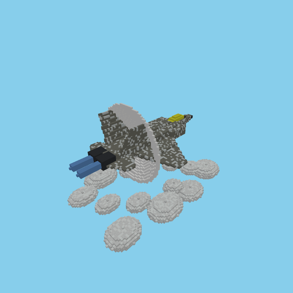 F-22 Raptor - Sonic Boom, isometric render
