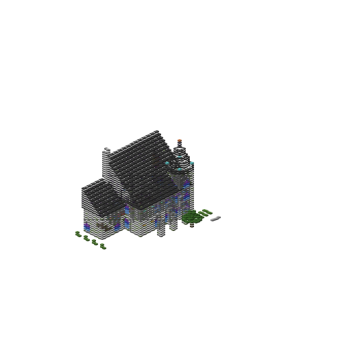 Gothic Mansion v4, isometric render