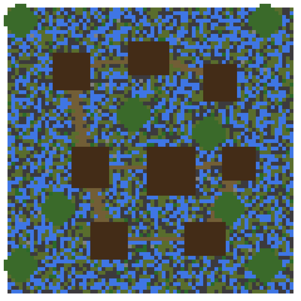 Swamp Witch Village on Stilts top view