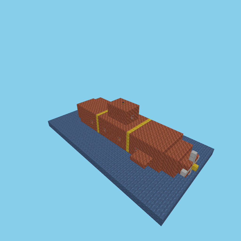 Steampunk submarine (bare)