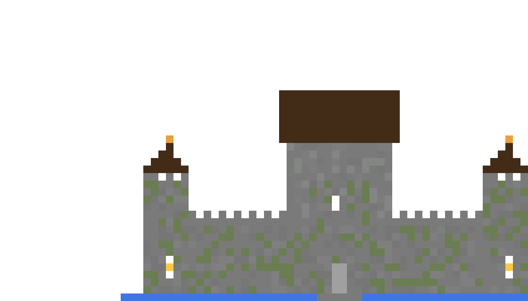 Medieval Castle back view