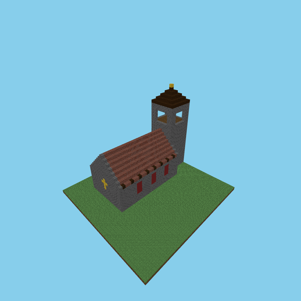 Chapel BARE, isometric render