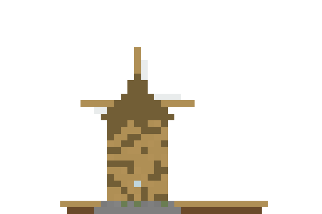 Medieval Windmill (Phase 1) front view