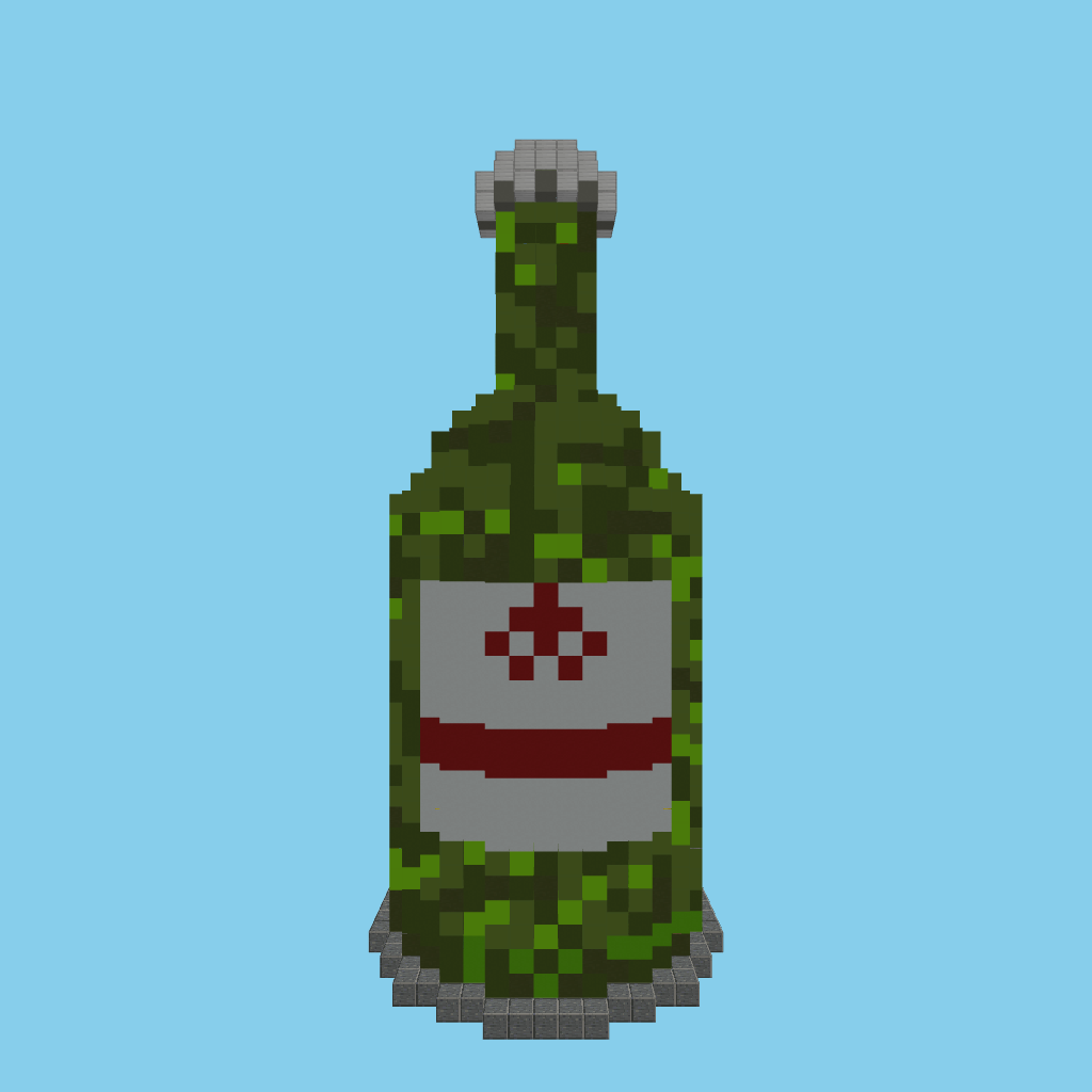 Botellín de cerveza (estilo Estrella Galicia) front view