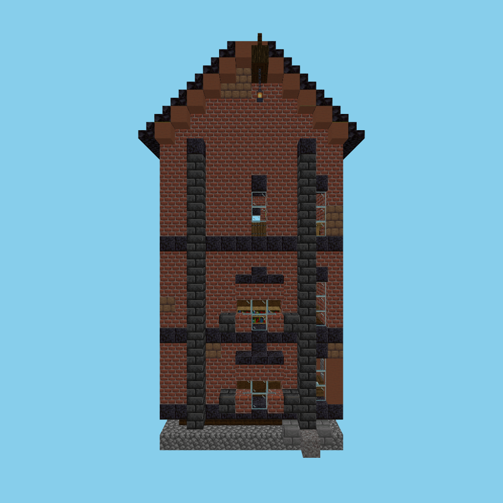 Dutch canal house (indexed) front view