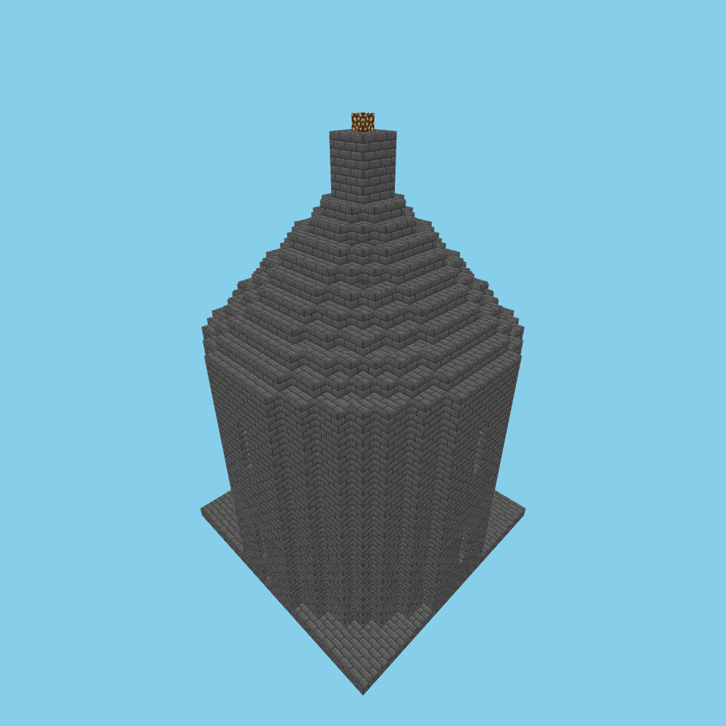 A-bare octagonal chapter house, isometric render