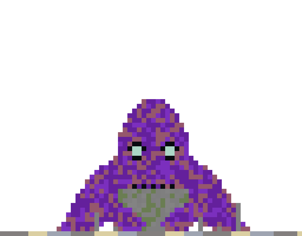 Giant Octopus on Rock (Phase 1) front view