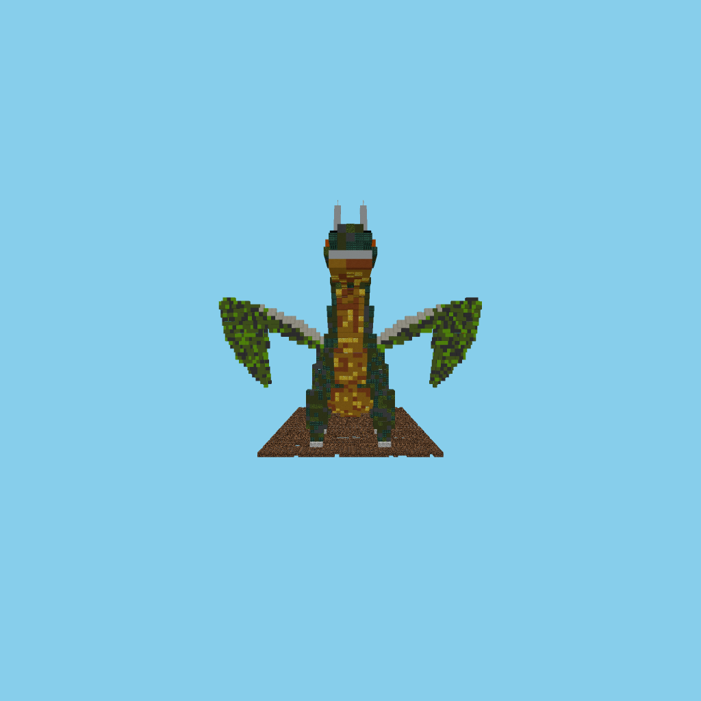 Realistic Dragon front view