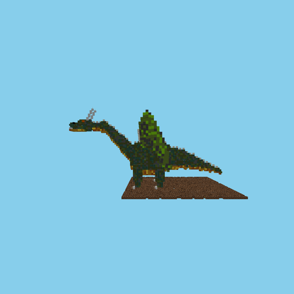 Realistic Dragon side view