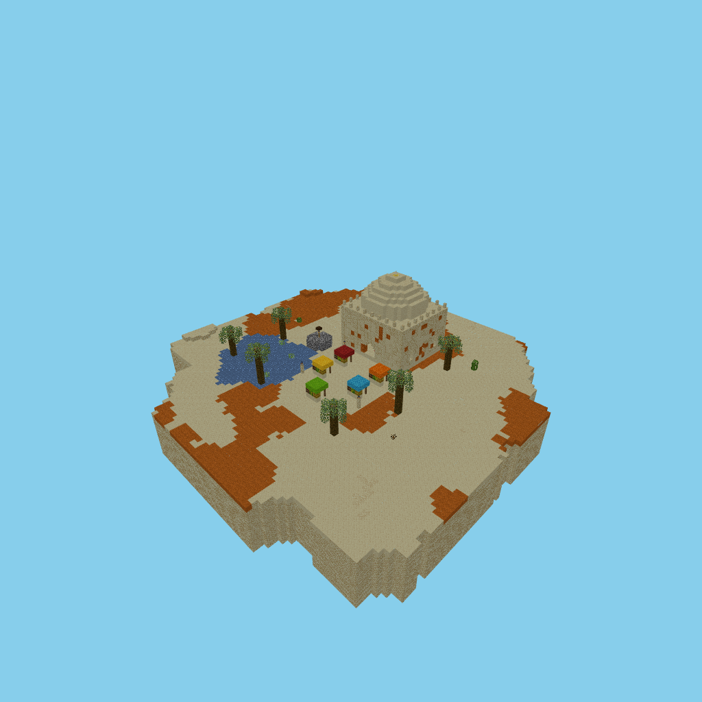 autoeval claudecode desert oasis trading post 20260603, isometric render