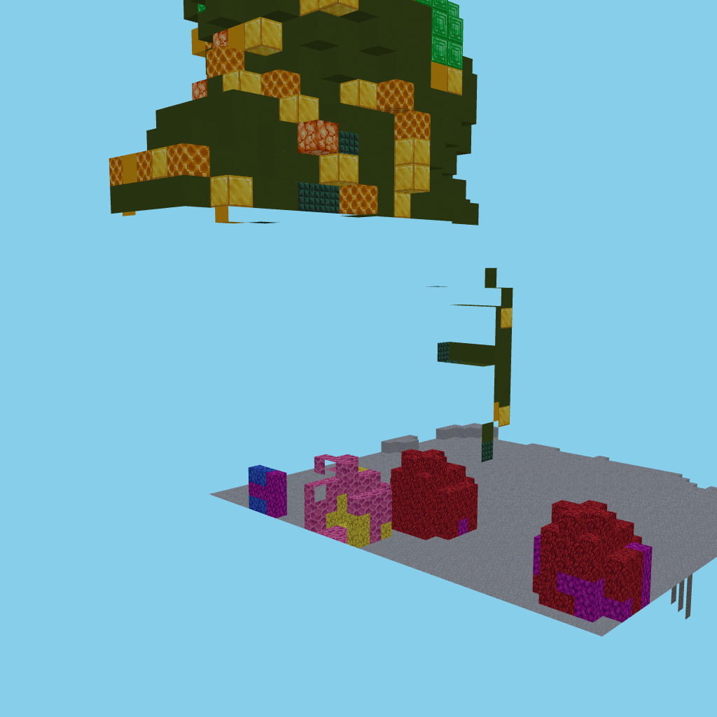 Tail & coral pillar