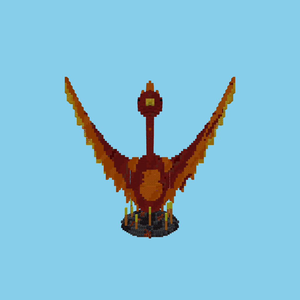 Wings spread