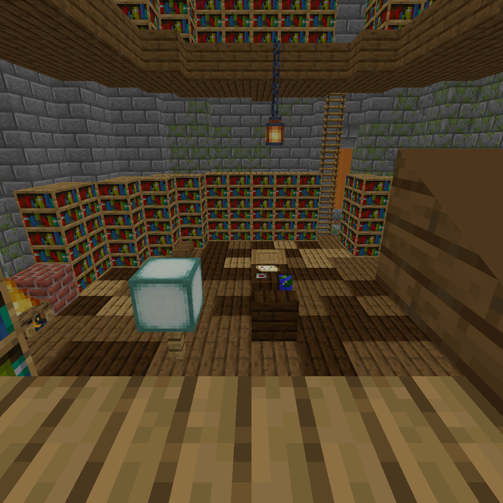 Biblioteca a doble altura