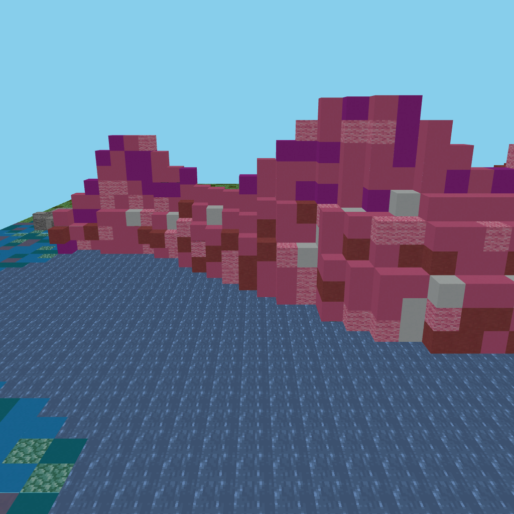 Wavy tail fin