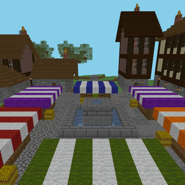 Stalls & fountain