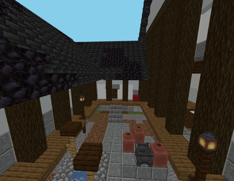 Madang courtyard