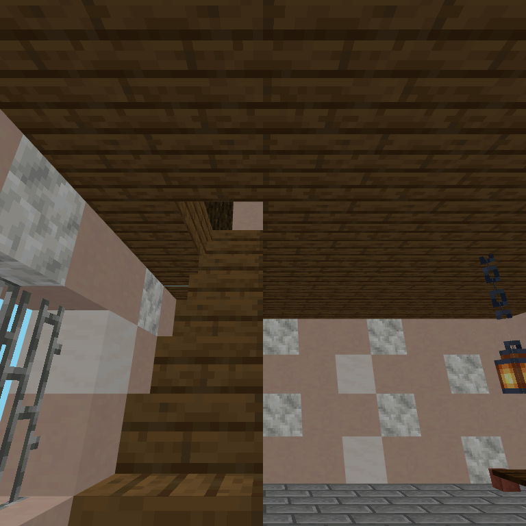 Wooden staircase