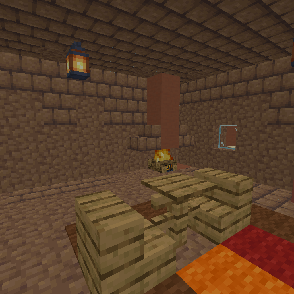 Sala + kiva fireplace