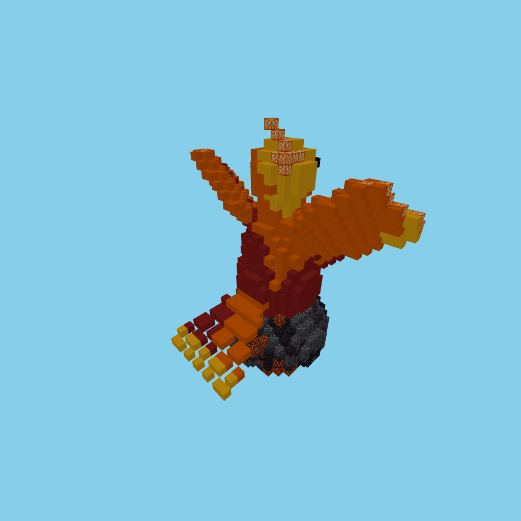 Wings spread