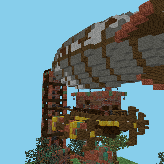 Airship at the mast